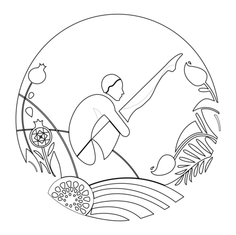 High Diver Coloring Page